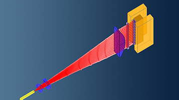 Schematic depiction of the optical setup for a double-emitter stack-based pump module. 