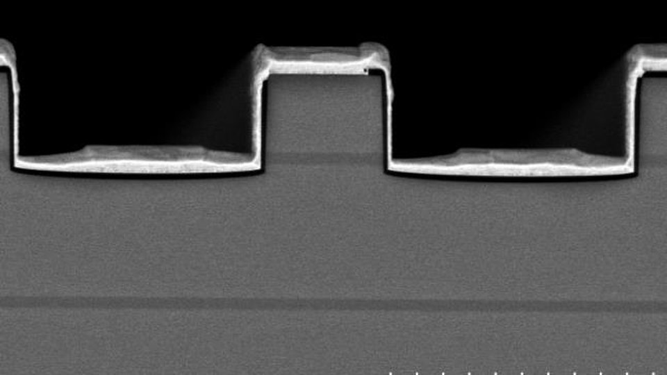 SEM of the FBH phase modulator