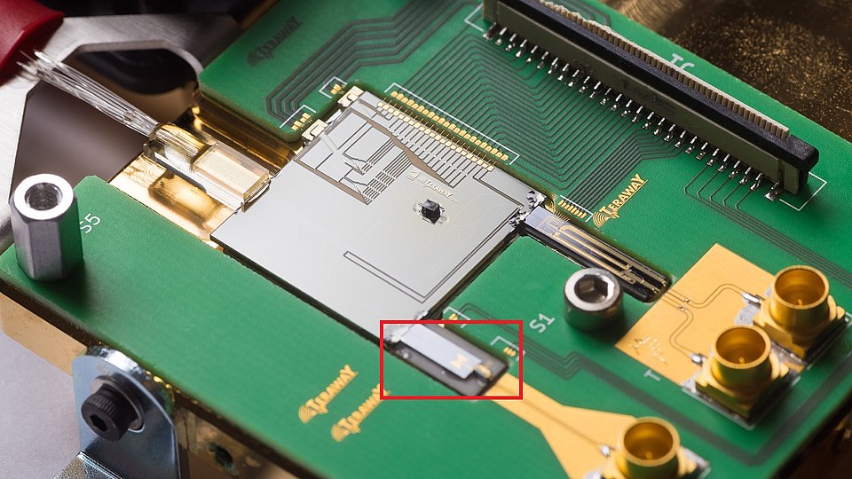 TIA integrated in Teraway R_x PCB.