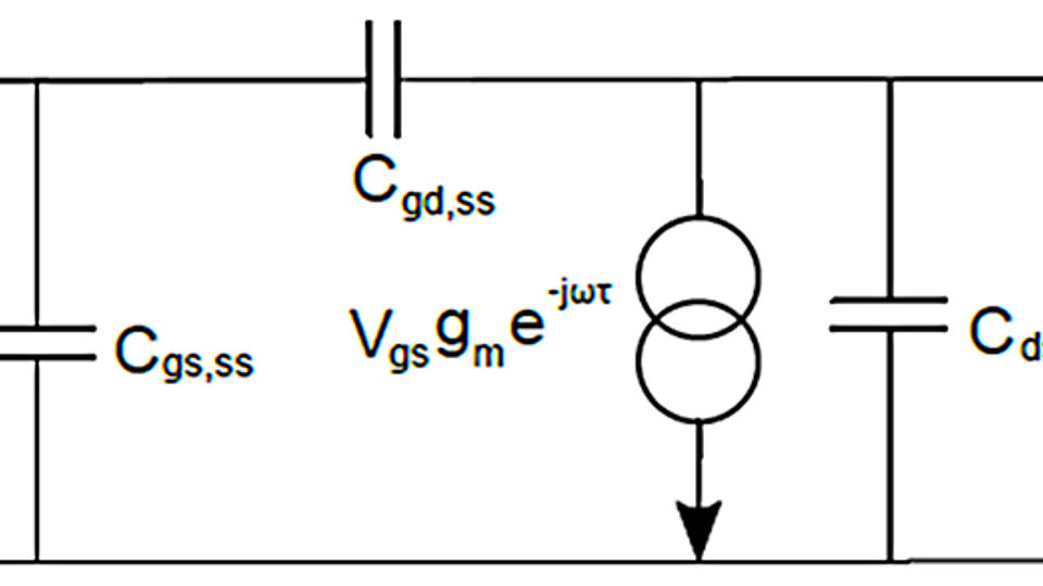 Intrinsic small-signal equivalent circuit in π-configuration