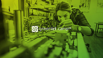 Key visual green ICT camp